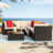 Chesterle 6 Piece Sectional Seating Group with Cushions-2058419424