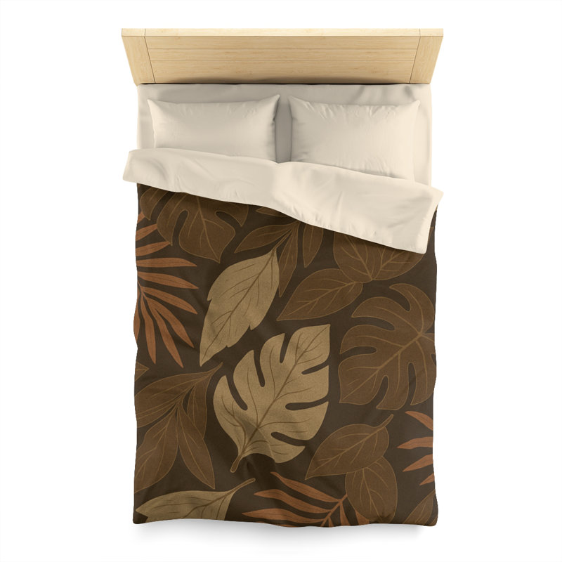 Microfiber Duvet Cover Boho Style, Design 63, Cream, Twin Duvet Cover