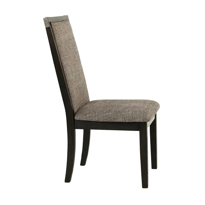 De 2 chaises de salle à manger avec élément rembourré gris. Structure en bois. Pour une pièce fonctionnelle. Capacité de poids de 200 lb. Assemblage requis (2). Pieds. Transformez votre