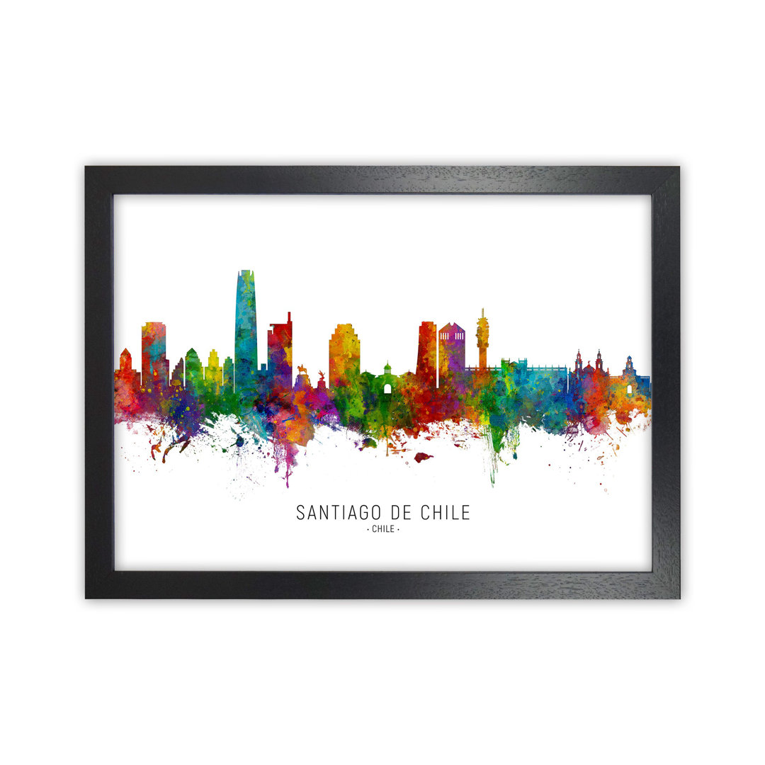 Santiago De Chile Skyline by Michael Tompsett - Print