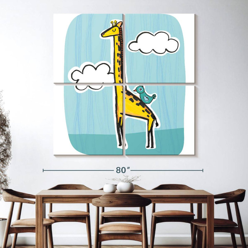 Ashelle Wild About You Giraffe, 74'' H x 74'' W