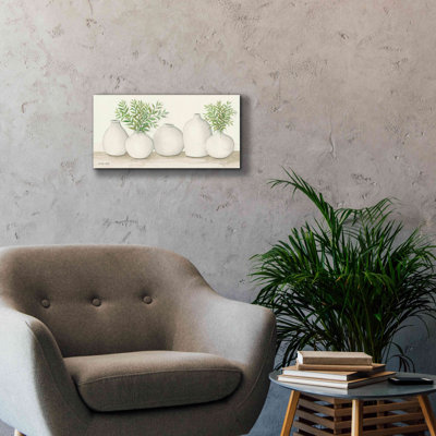 «Simplicity in White I» par Cindy Jacobs, art mural sur toile