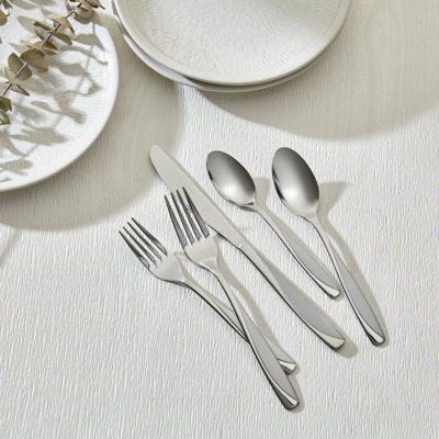 CIAN Sand Finish 20 Pieces Flatware Set