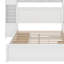 Grand lit en bois avec armoire, tablette et prises tout-en-un-652550616