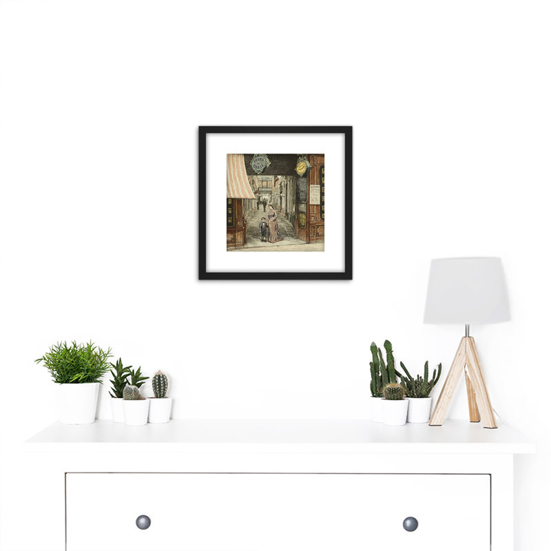 Martial Road Paris Passage De Opera 1877 Illustration - Single Picture Frame Painting