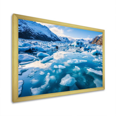 «Brachant Glaciers In Alaska I», reproduction sur toile