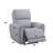 Jeromie Gray Synthetic Leather Power Motion Recliner W/USB Port