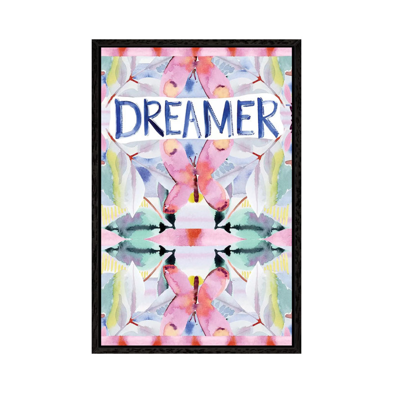 Dreamer by Stephanie Ryan - Painting on Canvas, 66.04cm H x 45.72cm W x 3.81cm D, Black Floater Framed