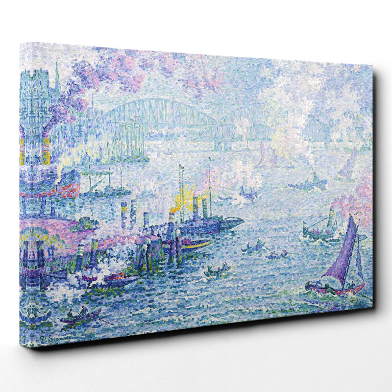 The Port of Rotterdam by Paul Signac - Wrapped Canvas, 70cm H x 100cm W