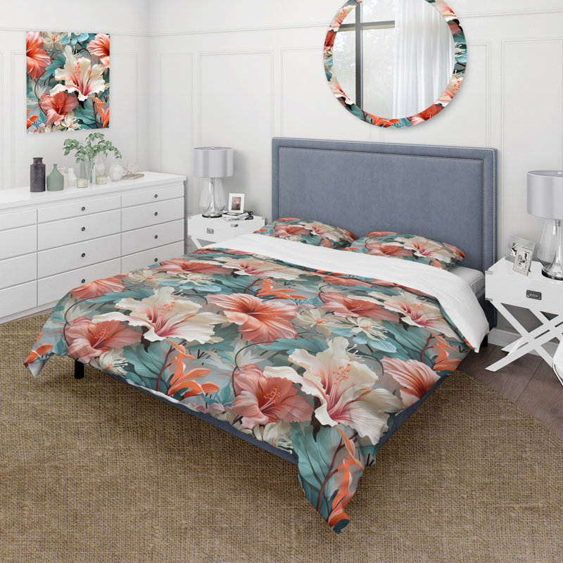 Ensemble de housse de couette Paradise Mirage, Housse de couette pour très grand lit et 2 très