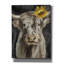  «Floral Highland Cow Vertical» par Silvia Vassileva, art mural sur toile, 40 po x 54 po-15803011