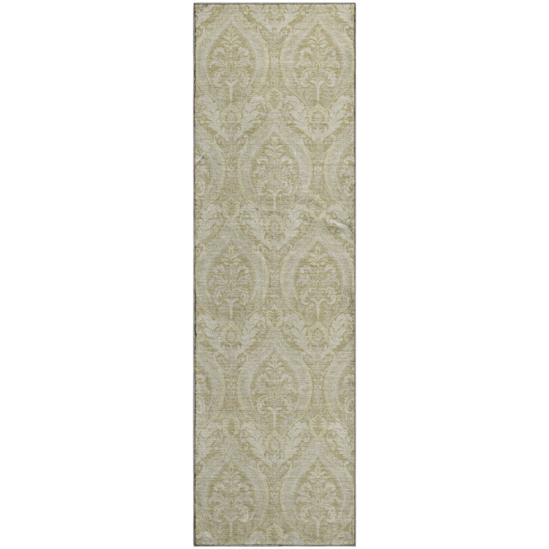 Premium Machine Washable Cerrito AMF572 Beige Rug, Runner 2'3" x 7'6"
