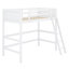 Lit mezzanine en bois avec échelle-641286630