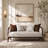 Houston Bouclé 2-Seater Loveseat - Pebble Gray/Walnut