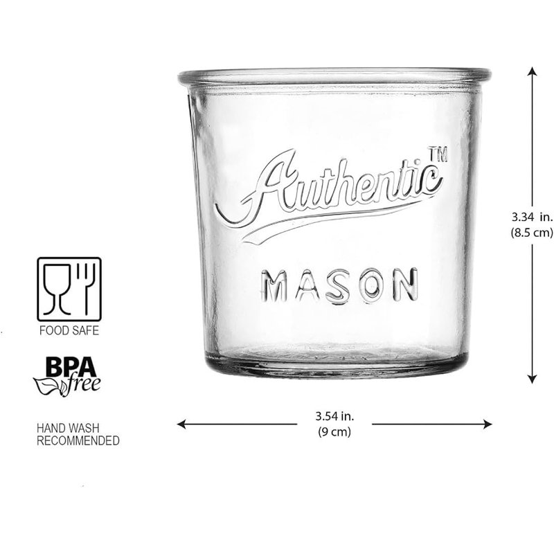 Retroware 12oz. Handmade Drinking Glasses Set