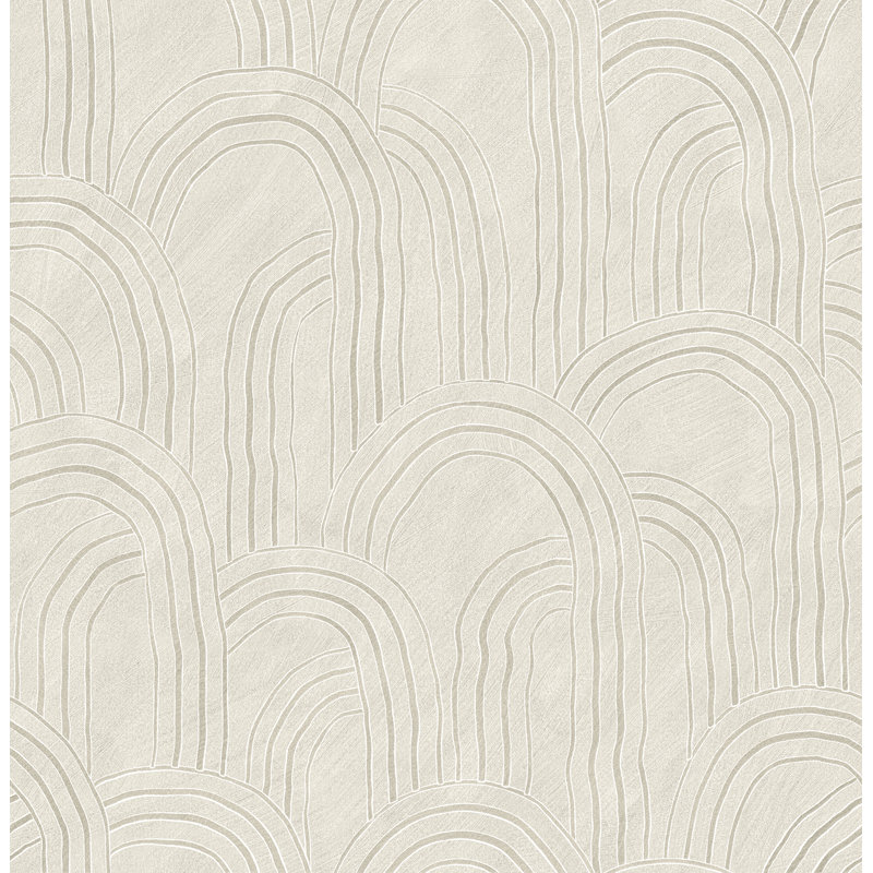 Rippled Arches Wallpaper, Neutral