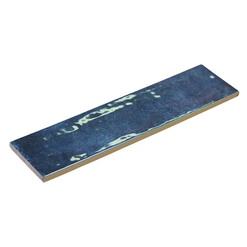 Havasupai Falls 3" x 10" Azul Glossy Ceramic Subway Tile, Azul