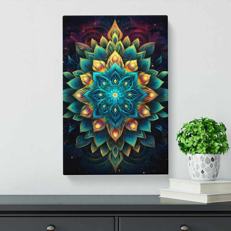 Mandala Informel No.4 - Wrapped Canvas, 50cm H x 35cm W x 3cm D