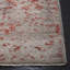Tapis floral rouge / gris en coton noué à la main Centennial-89097900