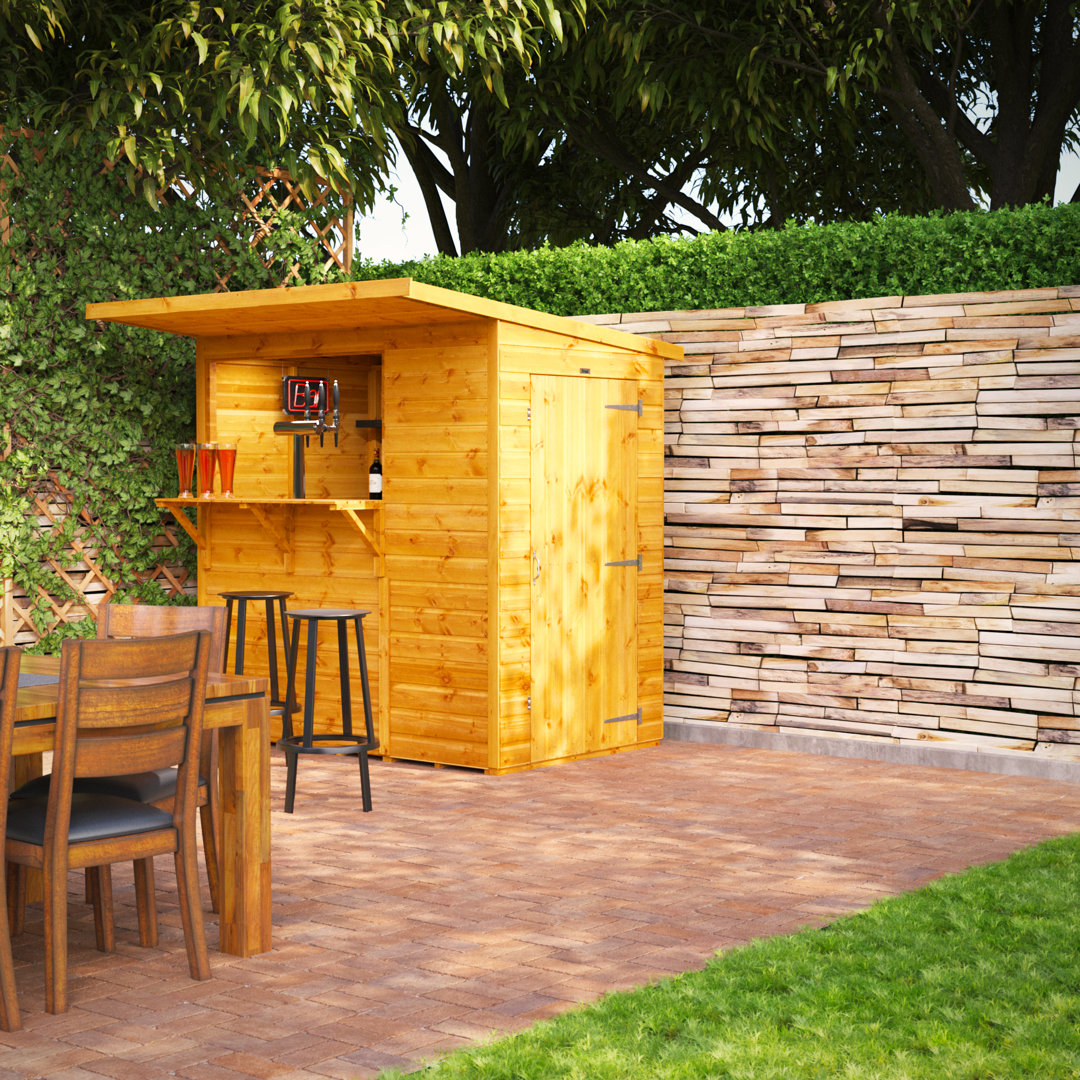 Powersheds 6 x 4ft Timber Tongue & Groove Pub Shed
