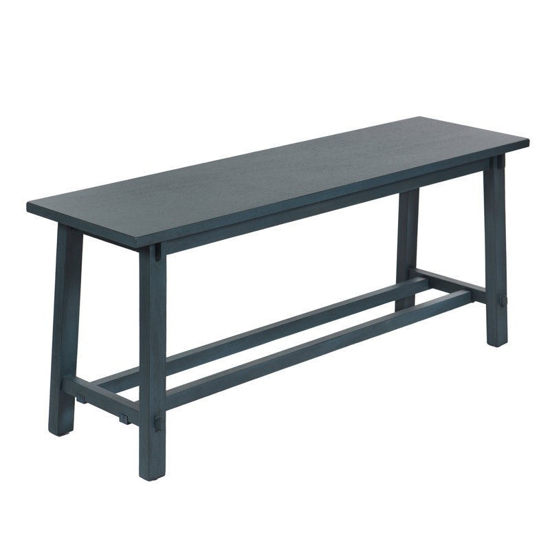 Mabel Slatted Utility Bench - Midnight Blue, Midnight Blue