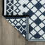 Tapis intérieur / extérieur bleu marine / ivoire Ramveer-471166107