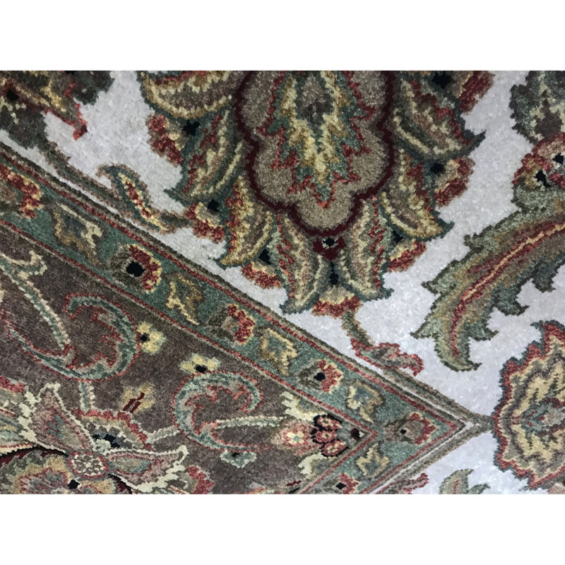 Trinity Wool Oriental Area Rug in Brown/Taupe
