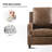 31.1''  Wide Classic and Overstuffed Soft Faux Leather Push Back Recliner with Nailhead Trims-1591826227