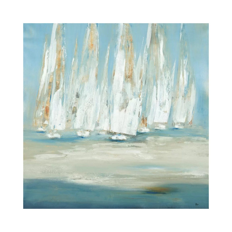 Regatta by Lisa Ridgers - Wrapped Canvas Painting, 30.48 cm H x 30.48 cm W