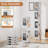 4 Tier Folding Stackable Storage Box, Stackable Storage Drawers On Wheels, Bathroom Floor Cabinet With Doors-1211665638