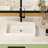 Sleek 24"X14" Ceramic Rectangular Sink - Vessel Type, Acid Resistance, For Multiple Environments White, Stain , Different Settings
