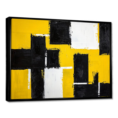 «Geometric Pulse Cubism II - Abstract Geometric Wall Art Living Room»