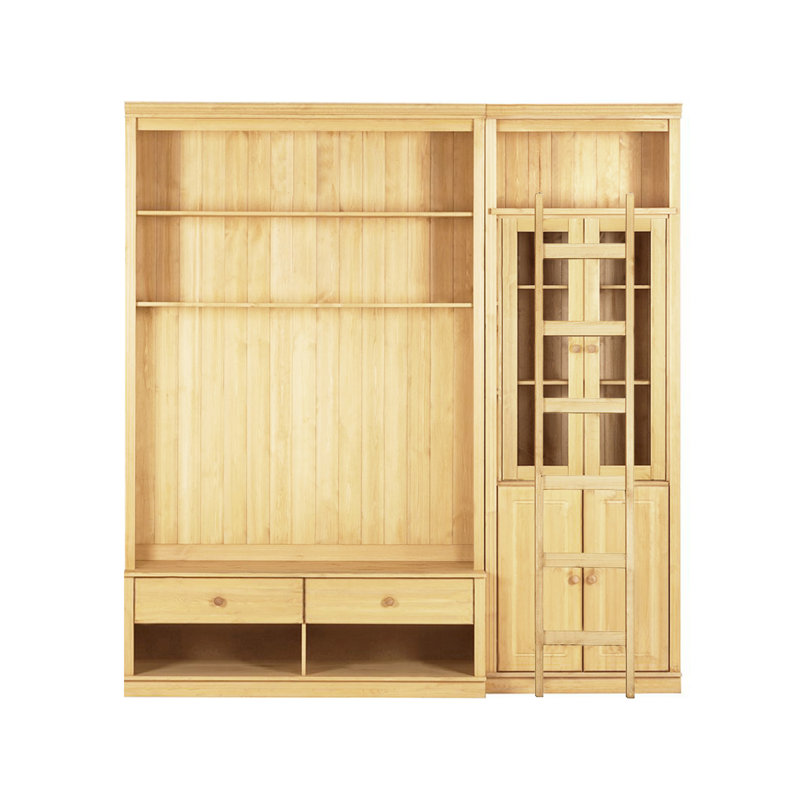 Delmonta Unfinished Entertainment Centre for TVs up to 55", Stained Wax