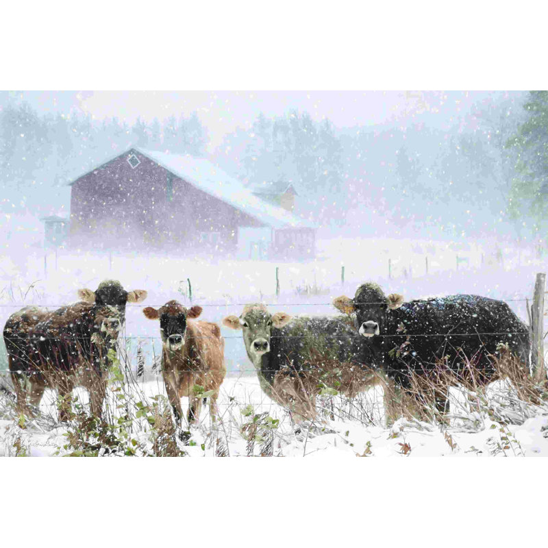 Vaches froides à la ferme, H 32 po x l 48 po