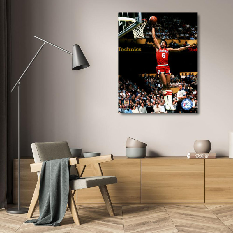 Julius Erving Action, 24" H x 19" W
