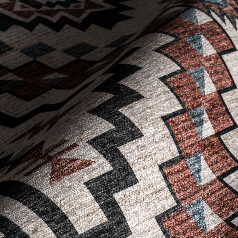 Trico SplashGuard Southwestern Machine Washable Area Rug, Runner 2'6" x 8'
