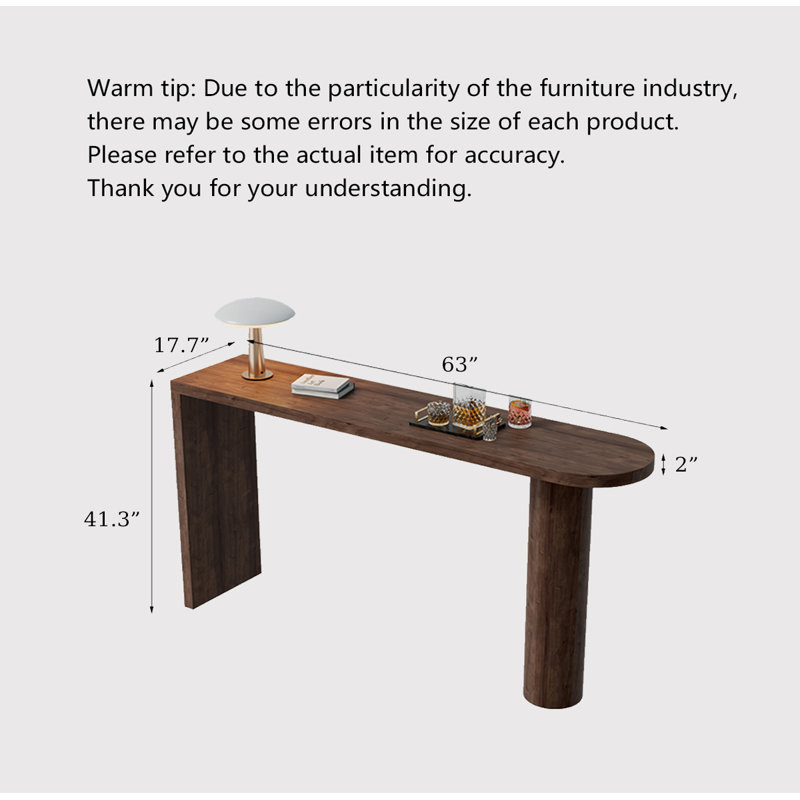 Table de bar Zen-Style, H 41,34 po x L 62,99 po x l 17,72 po