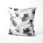 Coussin décoratif moderne moderne - Coussin à imprimé abstrait noir et blanc-125945901
