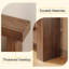 Table d'entrée moderne 55 po avec console étroite et canapé en bois-429388173