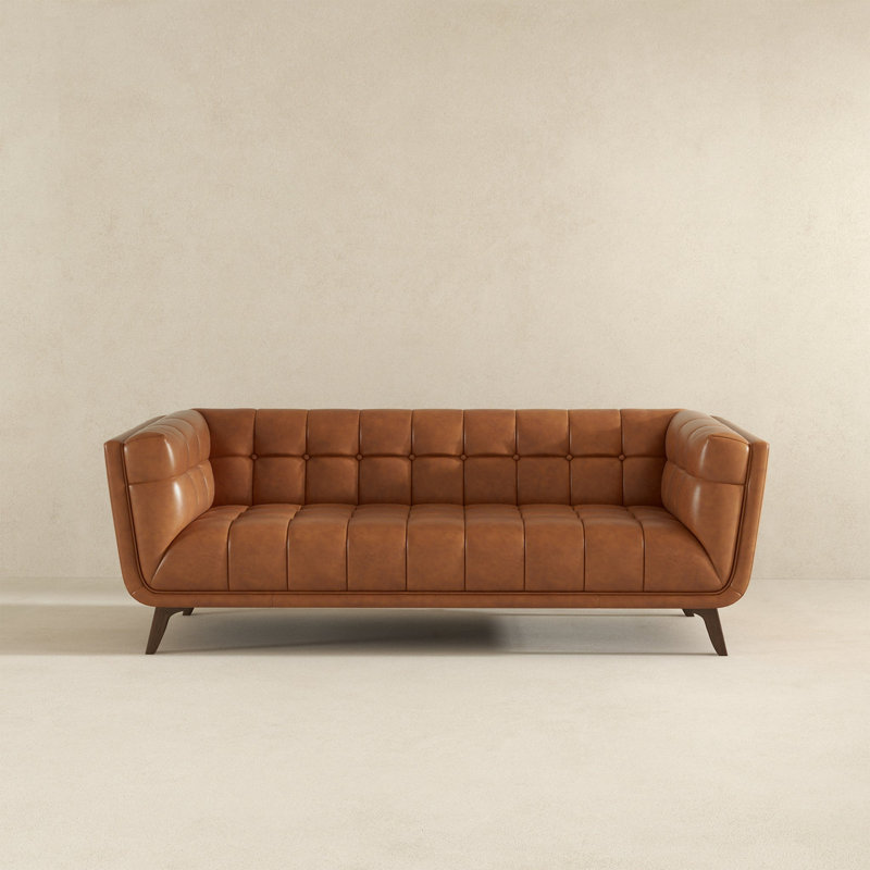 Canapé en cuir Addison (cognac 84 po)