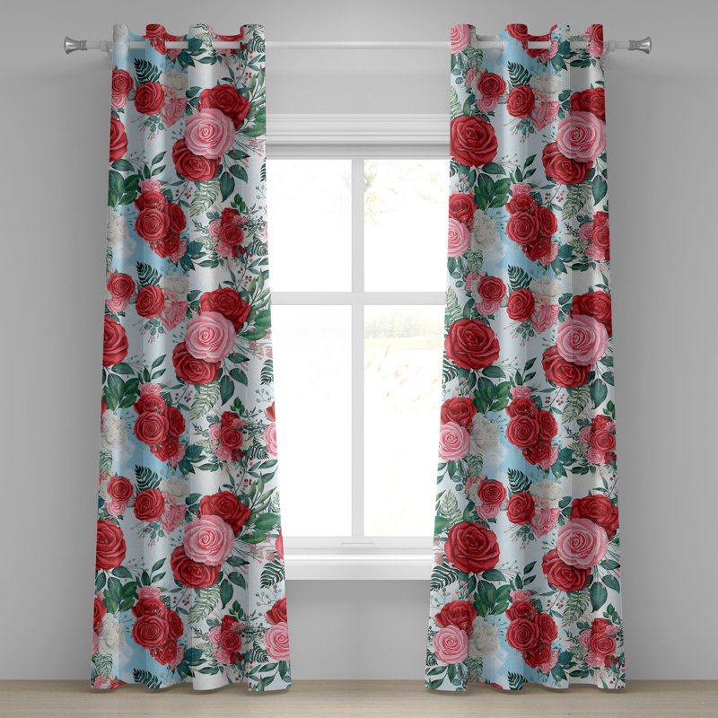 Rose délicat à œillets East Urban Home, L 50 po x L 96 po
