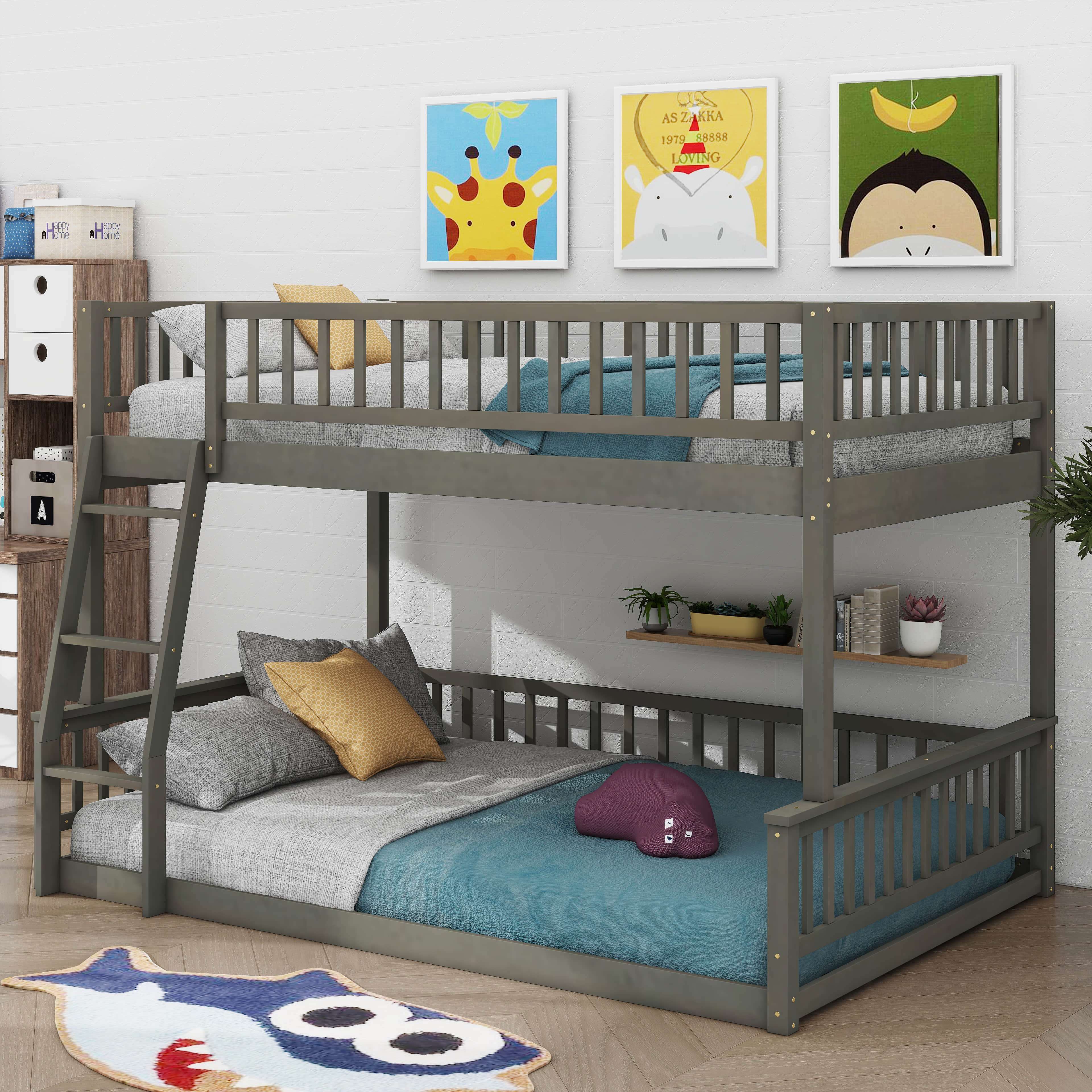 Harriet Bee Jennifere Bunk Bed with Ladder and Guardrails & Reviews