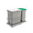 Rev-A-Shelf Undermount Pull Out Trash Can Recycle Bin w/Soft-Close