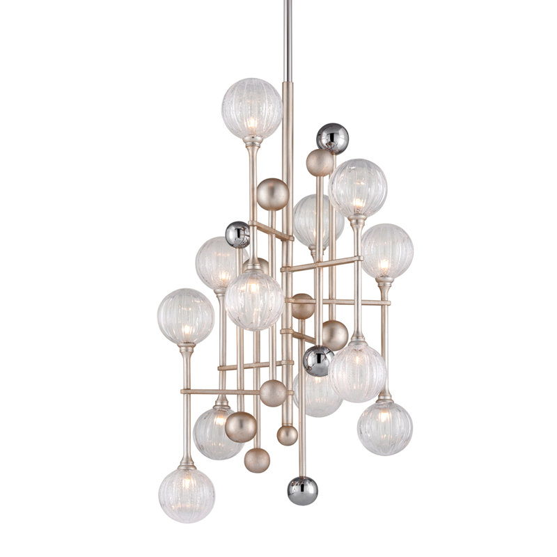 Majorette 12-Light Sputnik Modern Linear Chandelier
