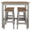 Lucian 4 - Person Pine Solid Wood Dining Set