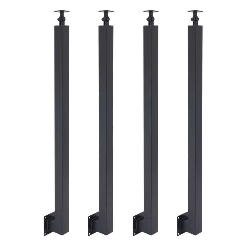 Square Stair Baluster Posts(3.15*3.15*33.46In), Black