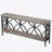 70.9” Extra Long Industrial Console Table, Narrow Sofa Table With Open Storage Shelves, Rustic Entryway Table For Hallway, Foyer, Or Living Room, Metal Frame, Vintage Grey-1004007404