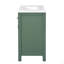 Ensemble de meuble-lavabo 36 po avec lavabo en céramique, meuble-lavabo simple autoportant moderne avec 4 tiroirs et 2 armoires, meuble de rangement pour la salle de bain, ensemble de meuble-lavabo avec cadre en bois massif-117193942