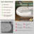 ReedForm 66"×29" Fluted Solid Surface Stone Bathtub, Freestanding Deep Soaking Tub with Overflow, Pop-up Drain