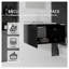 Meuble-lavabo flottant noir de 24 po avec lavabo intégré et porte à fermeture en douceur-221809777
